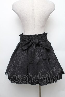 画像2: NOEMIE / 花柄ジャガードフレアスカート  黒 S-26-01-28-055-LO-SK-HR-ZS