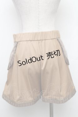 画像2: abilletage / フリルショートパンツ  ベージュ S-26-01-28-056-GO-PA-AS-ZS