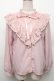 画像1: axes femme / アンティーク風フリルブラウス M ピンク S-26-01-28-006-AX-BL-TE-ZS (1)