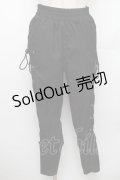 NieR Clothing / サイド編み上げパンツ F 黒 S-26-01-28-059-PU-PA-TE-ZT0308S