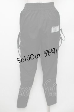 画像2: NieR Clothing / サイド編み上げパンツ F 黒 S-26-01-28-059-PU-PA-TE-ZT0308S