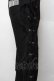 画像4: NieR Clothing / サイド編み上げパンツ F 黒 S-26-01-28-059-PU-PA-TE-ZS (4)