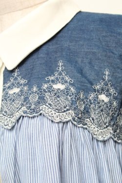 画像3: axes femme / チュニック  白ｘ青 S-26-01-28-010-AX-TO-HR-ZS