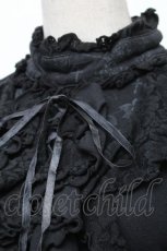 画像3: h.naoto Blood / プリント入編み上げフリルカットソー  黒 S-26-01-28-013-HN-TO-SZ-ZS (3)