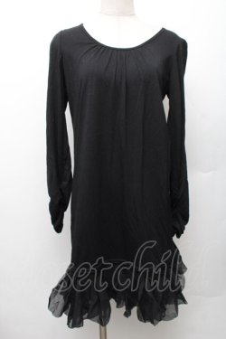 画像1: axes femme / カットワンピース  黒 S-26-01-28-018-AX-OP-AS-ZS