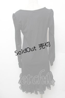 画像2: axes femme / カットワンピース  黒 S-26-01-28-018-AX-OP-AS-ZS