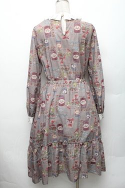 画像2: axes femme POETIQUE / コンフィチュールフリル襟ワンピース M ブラウン S-26-01-28-025-AX-OP-TE-ZS