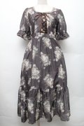 axes femme / ミルフィーユローズ柄ワンピース M ブラウン S-26-01-28-026-AX-OP-TE-ZS