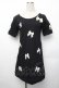 画像1: MILK / リボンワンピース  黒 S-26-01-29-032-ML-SK-AS-ZS (1)