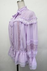 画像2: 星箱works / 七色ワルツフリルブラウス  ラベンダー S-26-01-29-033-PU-BL-HR-ZS (2)