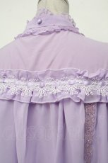 画像4: 星箱works / 七色ワルツフリルブラウス  ラベンダー S-26-01-29-033-PU-BL-HR-ZS (4)