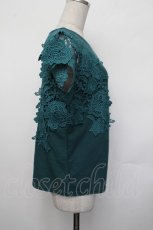 画像2: axes femme / レース袖カットT  グリーン S-26-01-29-041-AX-TO-AS-ZS (2)