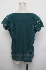 画像3: axes femme / レース袖カットT  グリーン S-26-01-29-041-AX-TO-AS-ZS (3)
