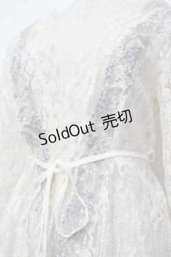 画像2: axes femme / フラワー刺繍レースカーデ/ミュルーズ染織美術館コラボ  オフ S-26-01-29-043-AX-TO-AS-ZS