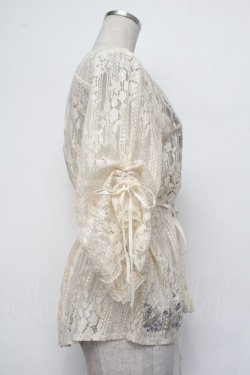 画像3: axes femme / フラワー刺繍レースカーデ/ミュルーズ染織美術館コラボ  オフ S-26-01-29-043-AX-TO-AS-ZS