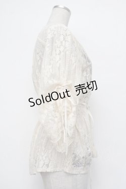 画像3: axes femme / フラワー刺繍レースカーデ/ミュルーズ染織美術館コラボ  オフ S-26-01-29-043-AX-TO-AS-ZS