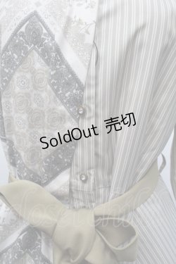 画像4: axes femme / スカーフ柄切換シャツワンピ  カーキ S-26-01-29-044-AX-OP-AS-ZS