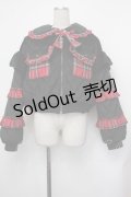 axes femme kawaii / フリルキルティングブルゾン M 黒×赤チェック S-26-01-29-046-AX-JA-TE-ZS