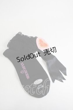 画像1: BABY,THE STARS SHINE BRIGHT / チュールレースクルー丈ソックス  黒 S-26-01-29-006-BA-ZA-AS-ZS