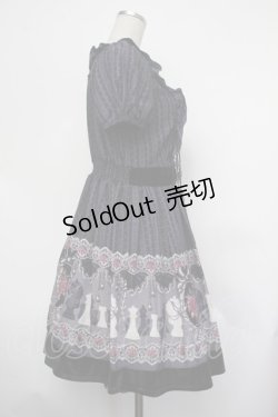 画像2: axes femme / チェス柄ストライプレースワンピース  紫 S-26-01-29-049-AX-OP-AS-ZS