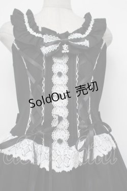 画像2: ALICE and the PIRATES / Adelineジャンパースカート  黒ｘ白 S-26-01-29-050-PA-OP-AS-ZS