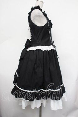 画像3: ALICE and the PIRATES / Adelineジャンパースカート  黒ｘ白 S-26-01-29-050-PA-OP-AS-ZS