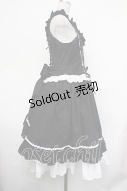 画像3: ALICE and the PIRATES / Adelineジャンパースカート  黒ｘ白 S-26-01-29-050-PA-OP-AS-ZS