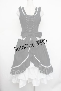 画像4: ALICE and the PIRATES / Adelineジャンパースカート  黒ｘ白 S-26-01-29-050-PA-OP-AS-ZS