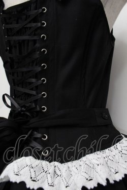 画像5: ALICE and the PIRATES / Adelineジャンパースカート  黒ｘ白 S-26-01-29-050-PA-OP-AS-ZS