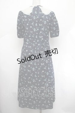 画像3: Jane Marple Dans Le Salon / ローズワンピース  紺 S-26-01-29-051-JM-OP-AS-ZS