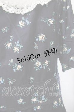 画像5: Jane Marple Dans Le Salon / ローズワンピース  紺 S-26-01-29-051-JM-OP-AS-ZS