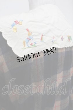 画像6: Jane Marple / Circus EMBカラーシャギーチェックドレス  ベージュｘ紺 S-26-01-29-053-JM-OP-AS-ZS
