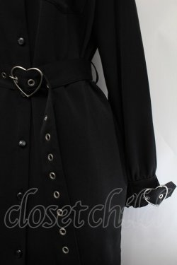 画像2: DearMyLove / ハートベルトレースシャツワンピ 3L 黒 S-26-01-29-054-EL-OP-TE-ZS