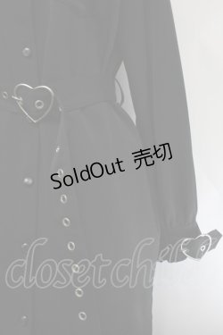 画像2: DearMyLove / ハートベルトレースシャツワンピ 3L 黒 S-26-01-29-054-EL-OP-TE-ZS