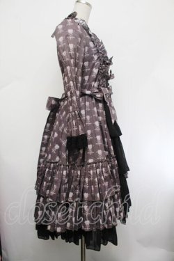 画像2: ATELIER PIERROT / Rosy Bouquet Dress  グレー S-26-01-29-056-EL-OP-HR-ZS