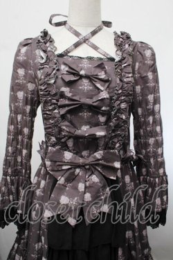 画像4: ATELIER PIERROT / Rosy Bouquet Dress  グレー S-26-01-29-056-EL-OP-HR-ZS