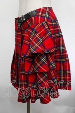 画像4: Jane Marple / チェックスカート  赤 S-26-01-29-059-JM-SK-AS-ZS