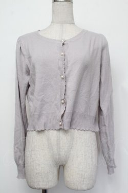 画像1: Amavel / パールカーディガン F ラベンダー S-26-01-29-062-CA-TO-TE-ZS