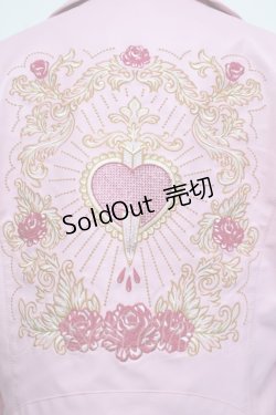 画像4: DOLLS KILL / 刺繍ライダース  ピンク S-26-01-29-065-PU-JA-AS-ZS