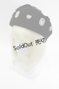 画像1: LIZ LISA / ビジューリボンベレー  黒 S-26-01-29-010-LO-BG-TE-ZS