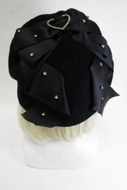 画像2: LIZ LISA / ビジューリボンベレー  黒 S-26-01-29-010-LO-BG-TE-ZS