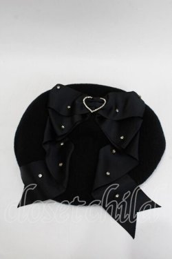 画像3: LIZ LISA / ビジューリボンベレー  黒 S-26-01-29-010-LO-BG-TE-ZS