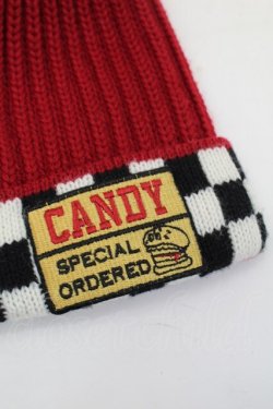 画像3: Candy Stripper / ポンポン付きニット帽  赤 S-26-01-29-012-PU-ZA-TE-ZS