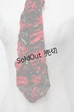 画像2: Jane Marple / チェックフリルネクタイ  赤 S-26-01-29-013-JM-ZA-AS-ZS