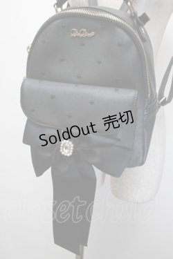 画像1: LIZ LISA / ロングリボンリュック  黒 S-26-01-29-015-LO-BG-TE-ZS