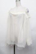 axes femme / チュールオフショルトップス  アイボリー S-26-01-29-016-AX-TO-TE-ZS