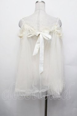 画像3: axes femme / チュールオフショルトップス  アイボリー S-26-01-29-016-AX-TO-TE-ZS