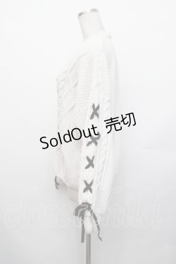 画像2: axes femme / モールヤーンニットカーデ F 白 S-26-01-29-017-AX-TO-TE-ZS