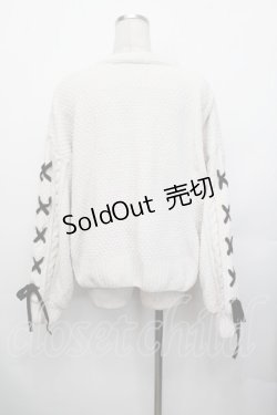 画像3: axes femme / モールヤーンニットカーデ F 白 S-26-01-29-017-AX-TO-TE-ZS