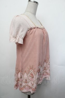 画像2: axes femme / ストライプトップス  ピンク S-26-01-29-020-AX-TO-AS-ZS